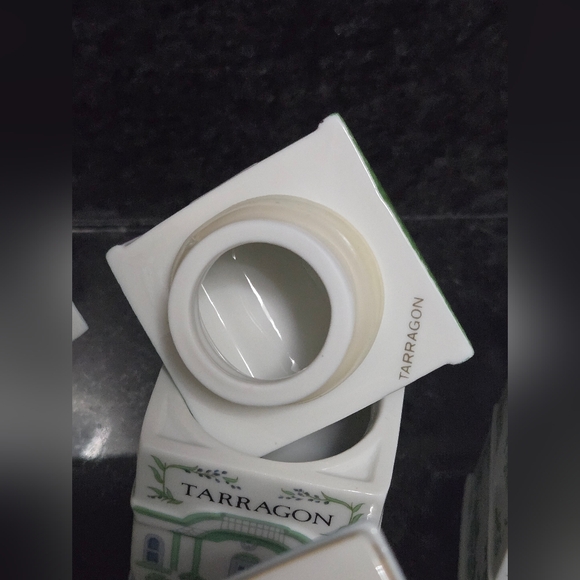 Lenox Spice Village 7 Piece Porcelain Jar Set, Collectible - Picture 10 of 13